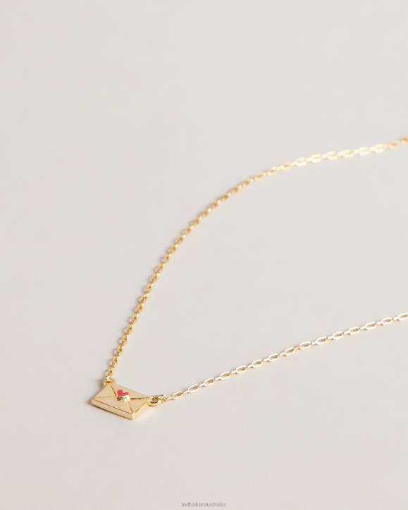 Ted Baker Laressa Love Letter Pendant Necklace Red Jewelry Women TLPL1062