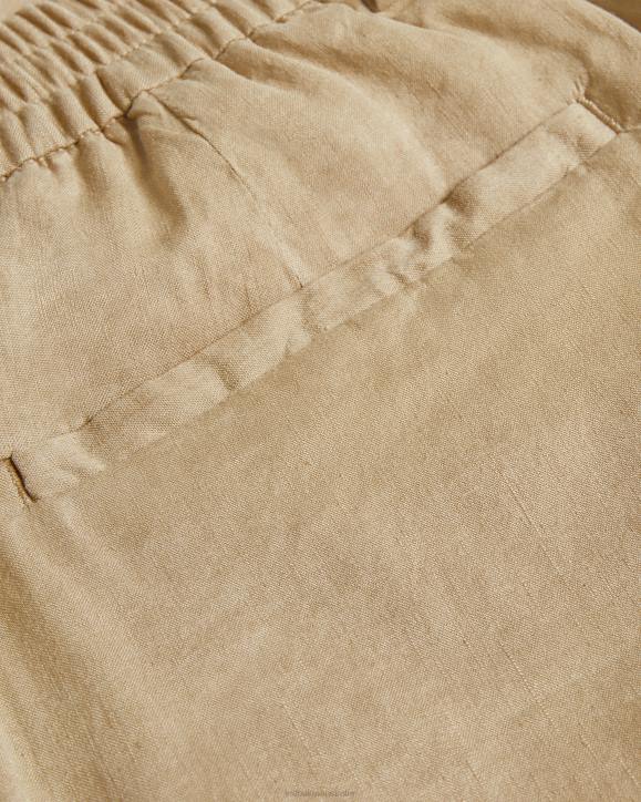 Ted Baker Leder Linen Blend Half Elasticated Shorts Stone Clothing Men TLPL1541