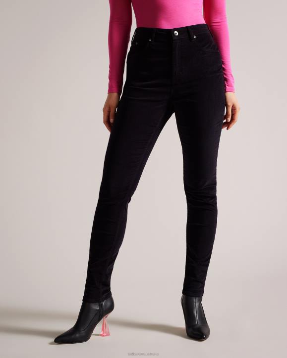 Ted Baker Livviah Velvet Skinny Leg Jeans Black Clothing Women TLPL447