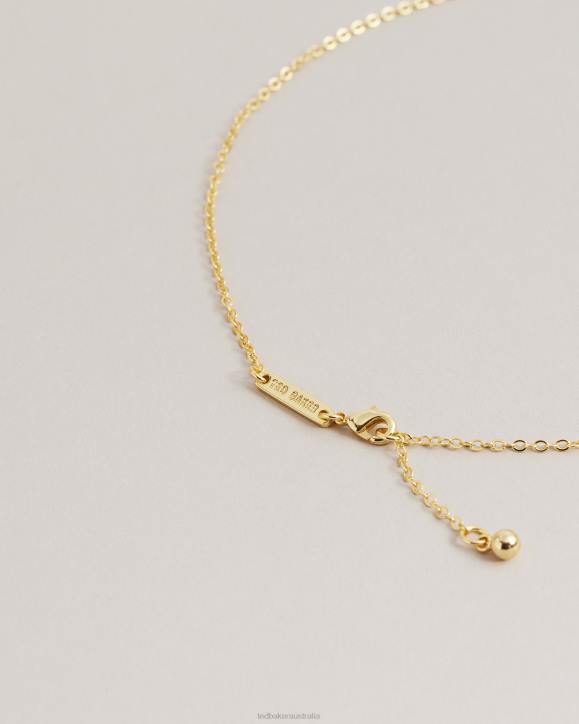 Ted Baker Luban Love Bug Pendant Necklace Gold Color Jewelry Women TLPL1072