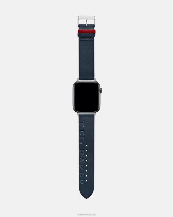 Ted Baker Magnes Embossed Leather Watch Strap Blue Accessories Women TLPL2043