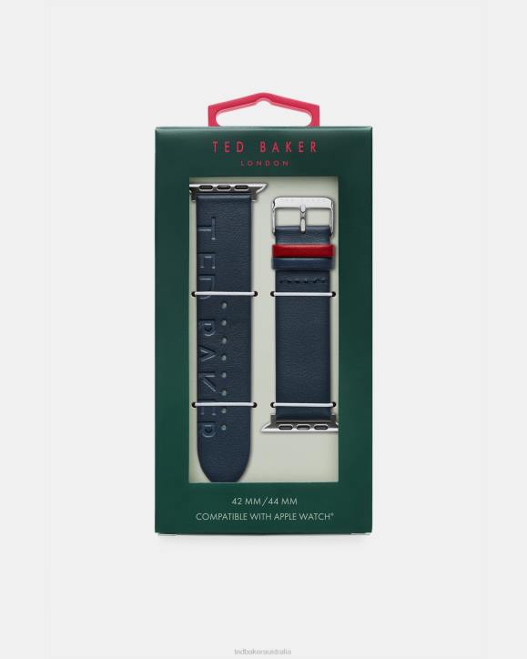 Ted Baker Magnes Embossed Leather Watch Strap Blue Accessories Women TLPL2043