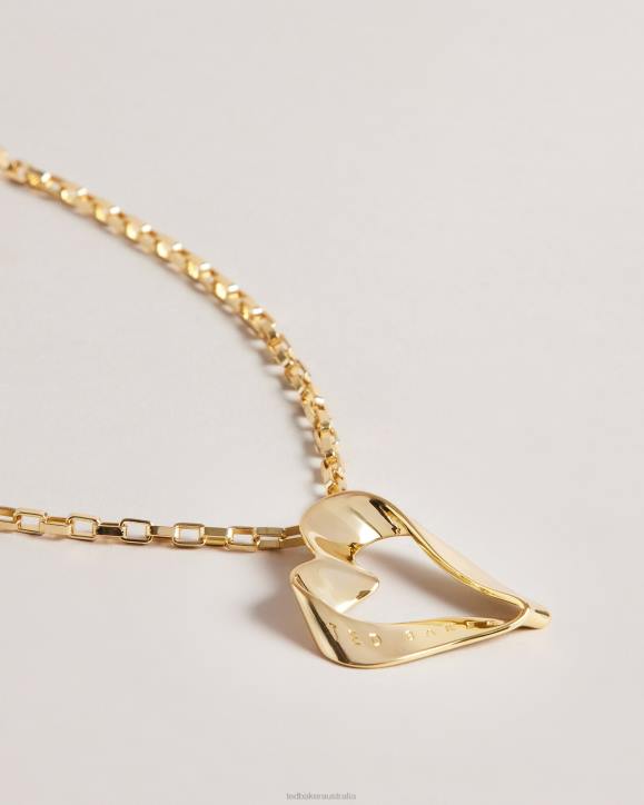 Ted Baker Mareka Infinity Heart Pendant Necklace Gold Color Jewelry Women TLPL1110