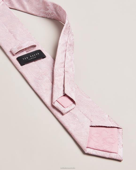 Ted Baker Meews Paisley Silk Tie Dusky Pink Accessories Men TLPL2040