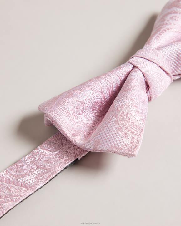Ted Baker Mewbow Paisley Bow Tie Dusky Pink Accessories Men TLPL1957