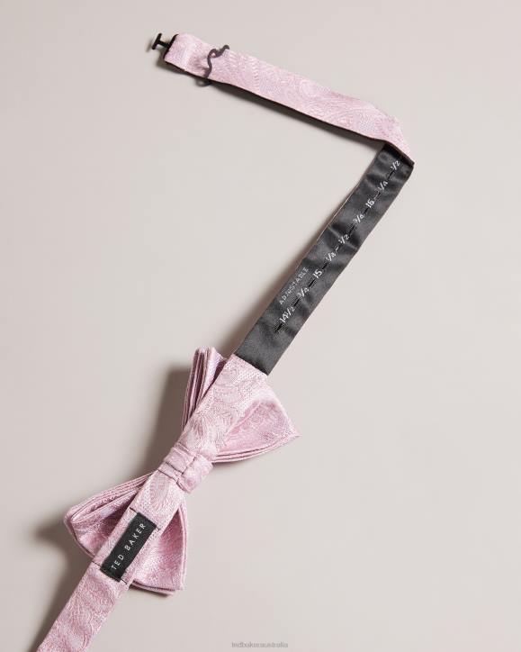 Ted Baker Mewbow Paisley Bow Tie Dusky Pink Accessories Men TLPL1957