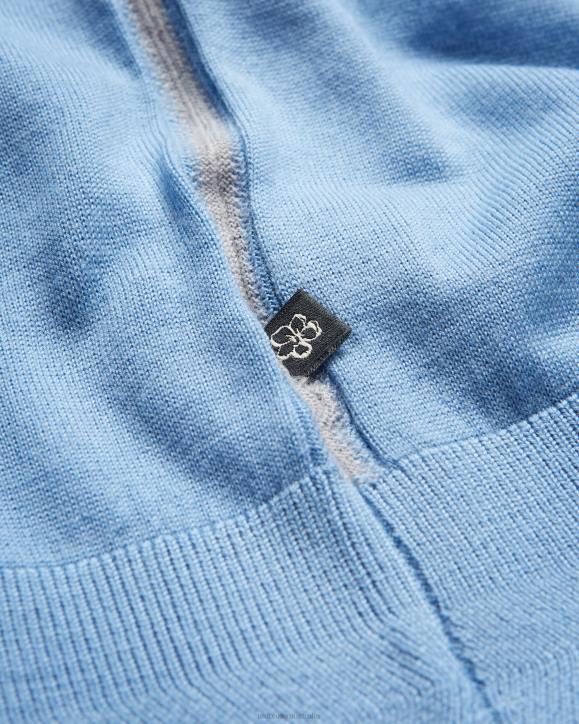 Ted Baker Mondsey Short Sleeve Wool Polo Shirt Pale Blue Clothing Men TLPL1593