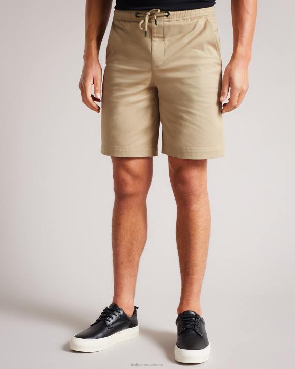 Ted Baker Mordon Twill Drawstring Shorts NATURAL Clothing Men TLPL1590