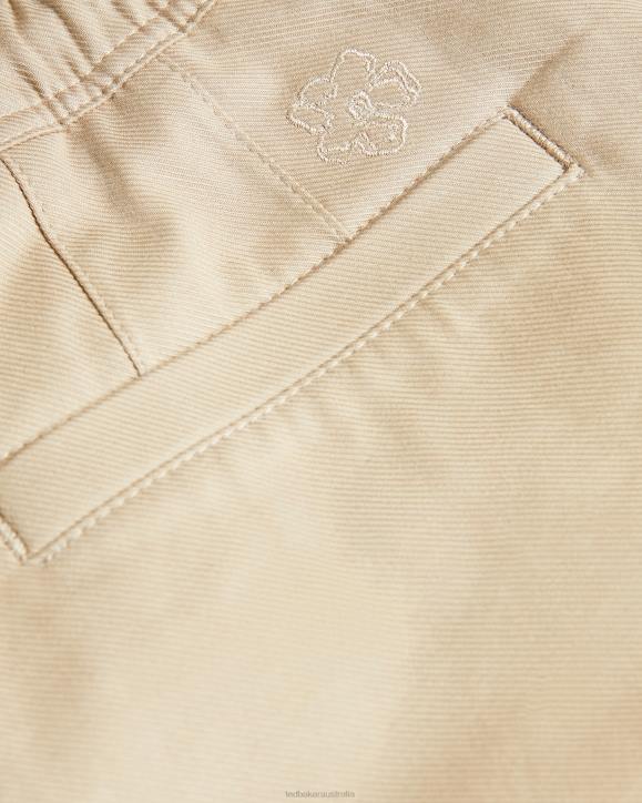 Ted Baker Mordon Twill Drawstring Shorts NATURAL Clothing Men TLPL1590
