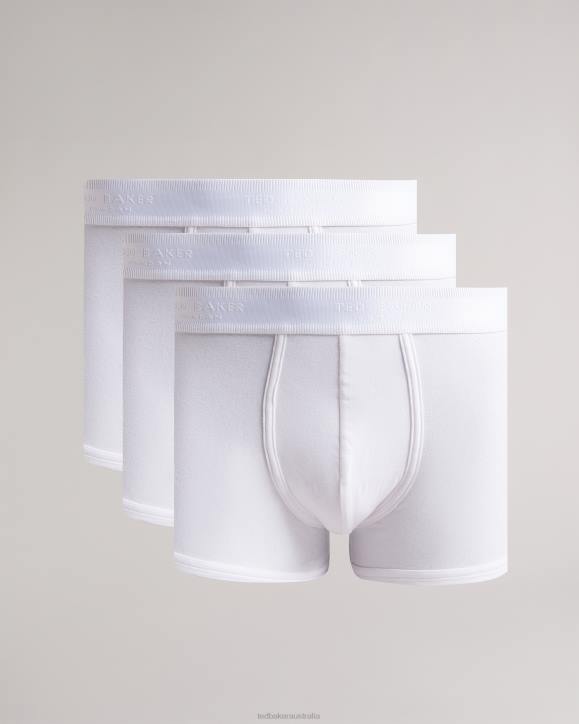 Ted Baker Nael 3 Pack Trunks White Clothing Men TLPL1576