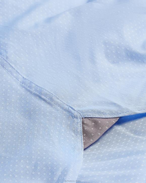 Ted Baker Newtss Long Sleeve Spot Shirt Blue Clothing Men TLPL1441