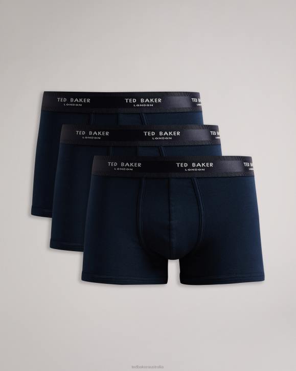 Ted Baker Noe 3 Pack Trunks Navy Clothing Men TLPL1542