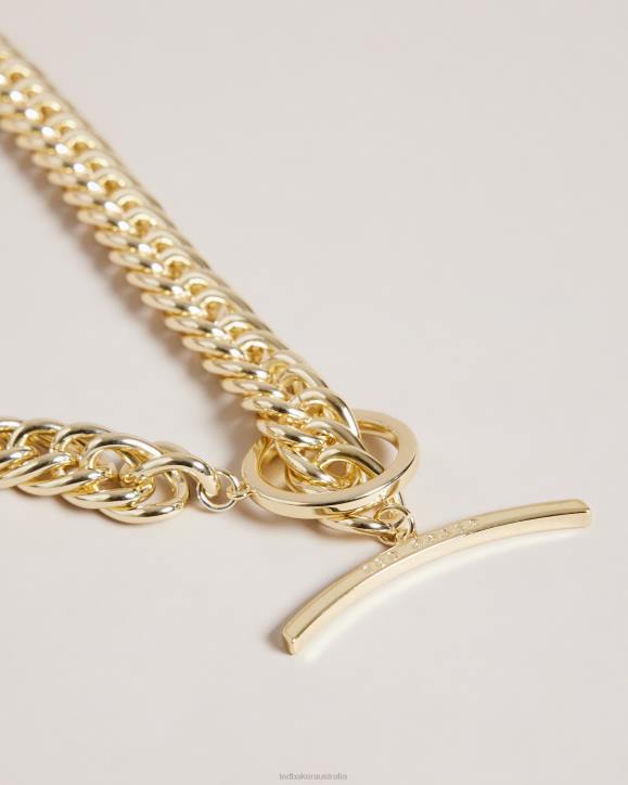 Ted Baker Parsah Statement Chain Necklace Gold Color Jewelry Women TLPL1068