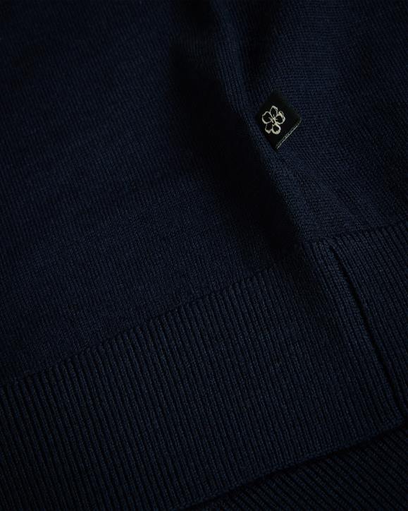 Ted Baker Pierrot Short Sleeve Stripe Trim Polo Shirt Navy Clothing Men TLPL1367