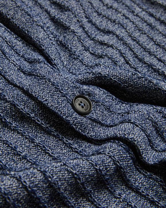 Ted Baker Proof Short Sleeve Knitted Polo Shirt Navy Clothing Men TLPL1357