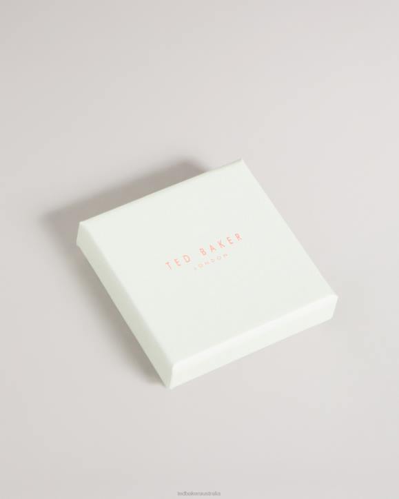 Ted Baker Saadiey Large Square Hinge Earrings Silver Color Jewelry Women TLPL1052