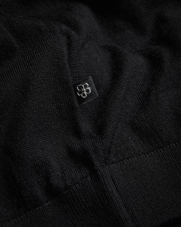 Ted Baker Senti Short Sleeve Knitted T-Shirt Black Clothing Men TLPL1468