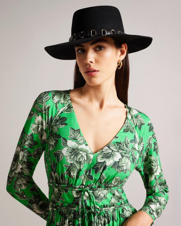 Ted Baker Shonahh Wool Fedora Black Accessories Women TLPL1081