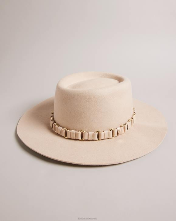 Ted Baker Shonahh Wool Fedora Camel Accessories Women TLPL1093