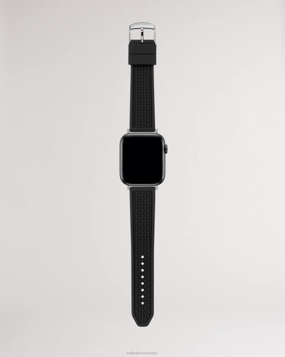Ted Baker Stropus Black Silicone Apple Watch Strap Black Accessories Women TLPL1982