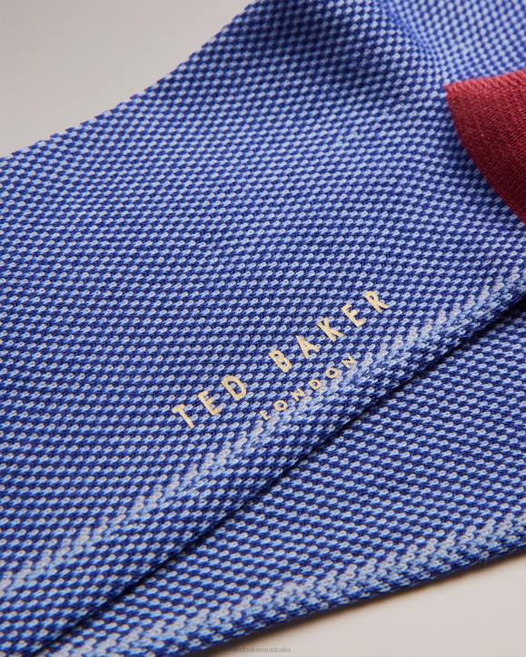 Ted Baker Tedtext Semi Plain Socks BLUE Accessories Men TLPL1906