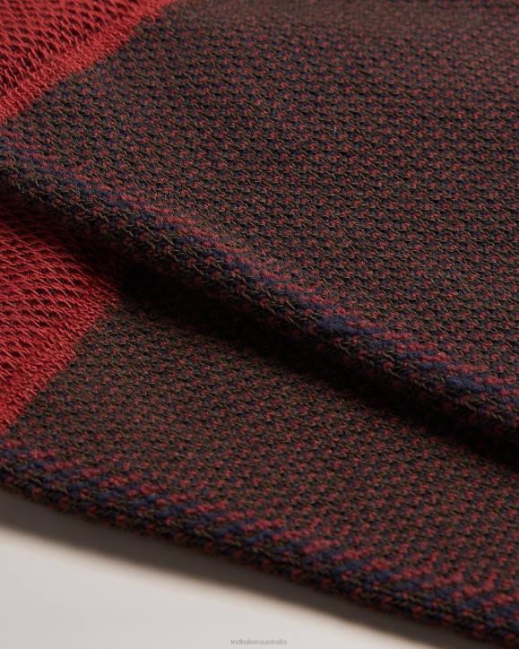 Ted Baker Tedtext Semi Plain Socks ORANGE Accessories Men TLPL1997