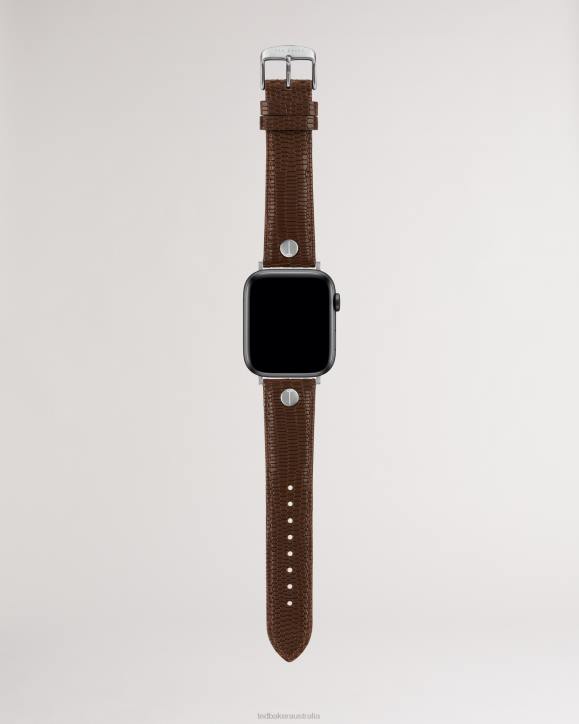 Ted Baker Tether Brown Leather Apple Watch Strap Brown Accessories Women TLPL1902