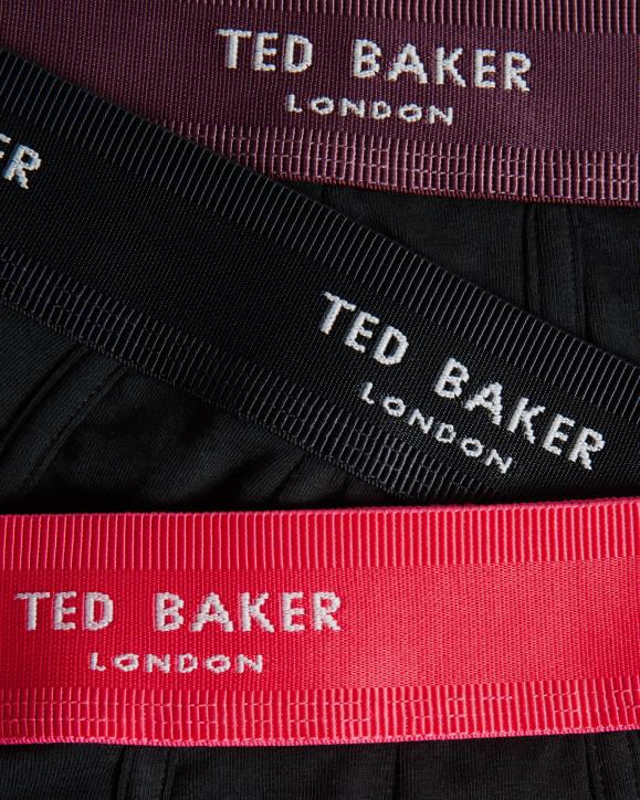 Ted Baker Timeo 3 Pack Assorted Trunks Black Clothing Men TLPL1364