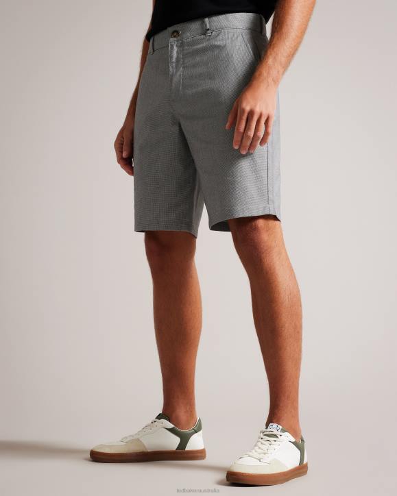 Ted Baker Tura Regular Fit Cotton Shorts BLACK Clothing Men TLPL1346