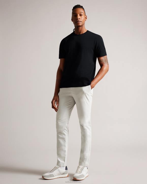 Ted Baker Tywinn Short Sleeve Regular Fit Plain T-shirt BLACK Clothing Men TLPL1513