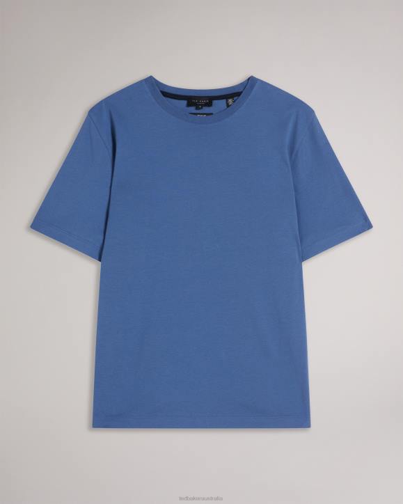 Ted Baker Tywinn Short Sleeve Regular Fit Plain T-shirt BLUE Clothing Men TLPL1531