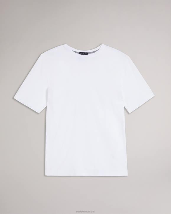 Ted Baker Tywinn Short Sleeve Regular Fit Plain T-shirt WHITE Clothing Men TLPL1314
