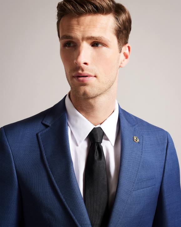 Ted Baker Upsalaj Navy Wool Suit Jacket Navy Clothing Men TLPL1607