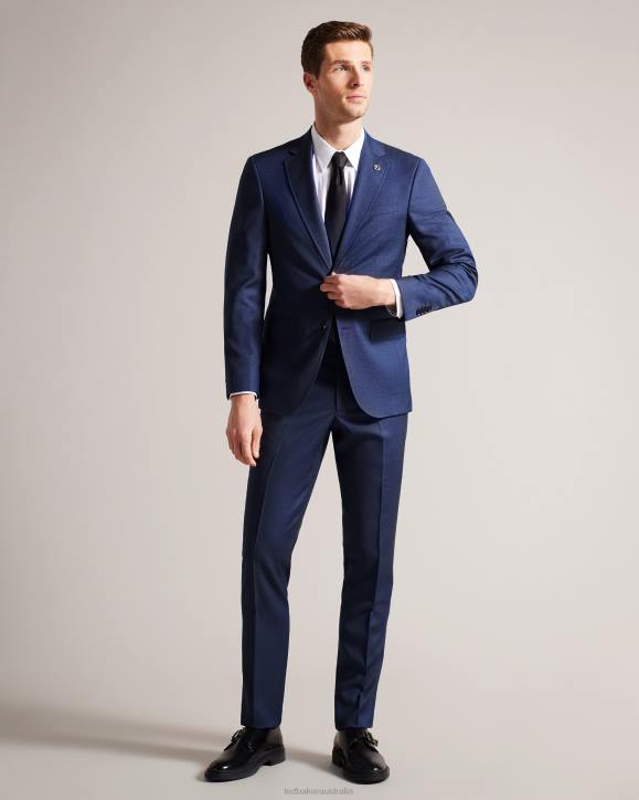 Ted Baker Upsalaj Navy Wool Suit Jacket Navy Clothing Men TLPL1607