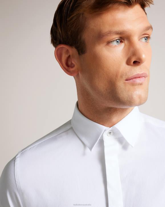 Ted Baker Witone Long Sleeve Shirt White Clothing Men TLPL1237
