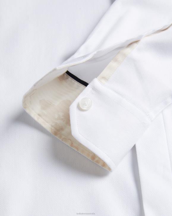 Ted Baker Witone Long Sleeve Shirt White Clothing Men TLPL1237