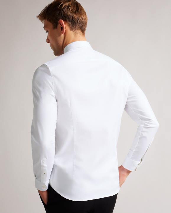 Ted Baker Witone Long Sleeve Shirt White Clothing Men TLPL1237