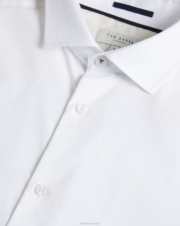 Ted Baker Witree Long Sleeve Shirt White Clothing Men TLPL1231