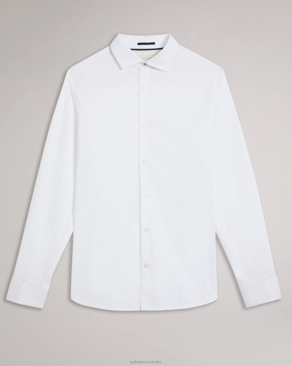 Ted Baker Witree Long Sleeve Shirt White Clothing Men TLPL1231