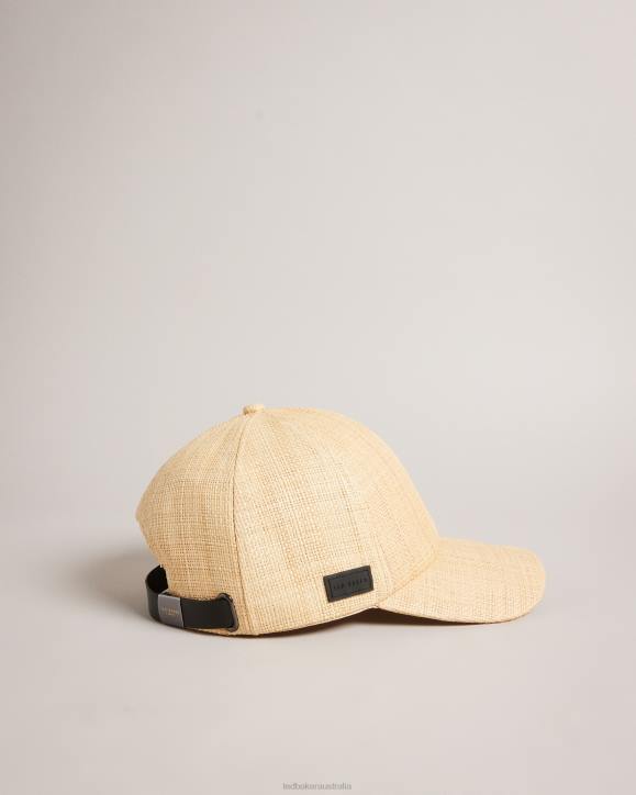 Ted Baker Harpp Woven Raffia Cap Natural Accessories Men TLPL1901