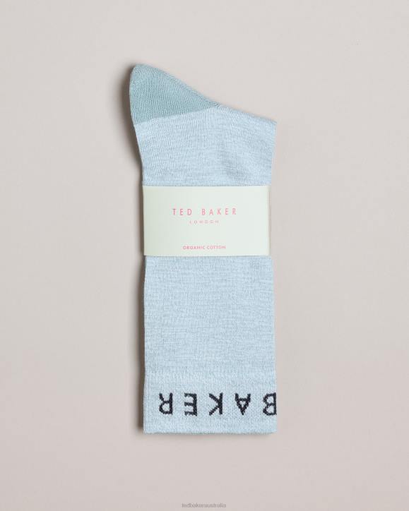 Ted Baker Twistsk Twisted Yarn Socks Blue Accessories Men TLPL1977