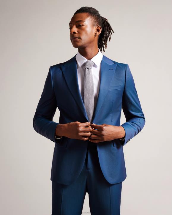 Ted Baker Atlowj Single Breasted Jacket Bright Blue Clothing Men TLPL1214