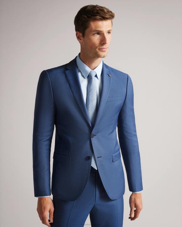 Ted Baker Camdejs Slim Light Blue Suit Jacket Light Blue Clothing Men TLPL1337