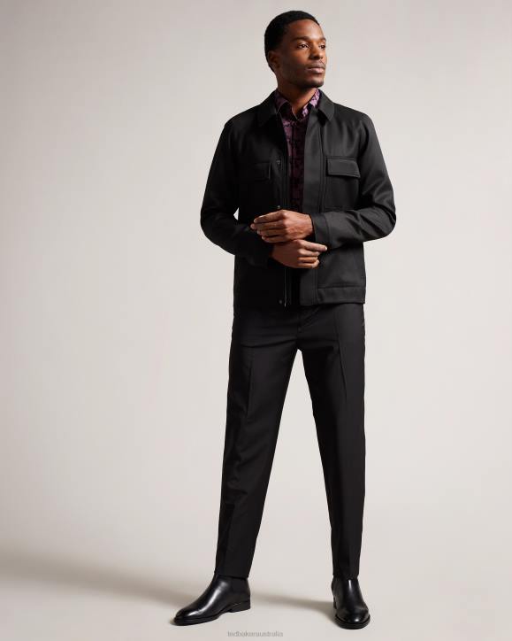Ted Baker Filtyj Raglan Sleeve Wool Jacket Black Clothing Men TLPL1212