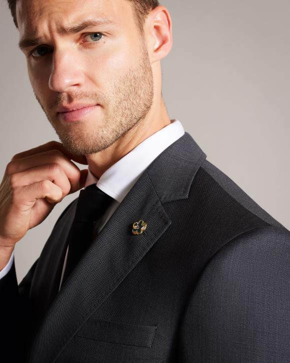 Ted Baker Jvjktbl Slim Fit Suit Jacket Gray Clothing Men TLPL1447