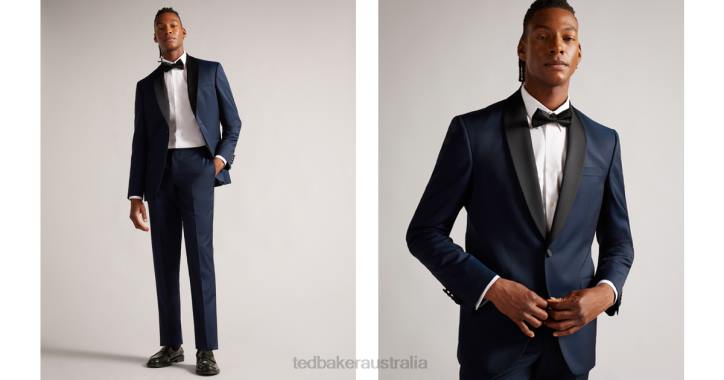 Ted Baker Jvtuxj Slim Fit Tuxedo Suit Jacket Navy Clothing Men TLPL1519