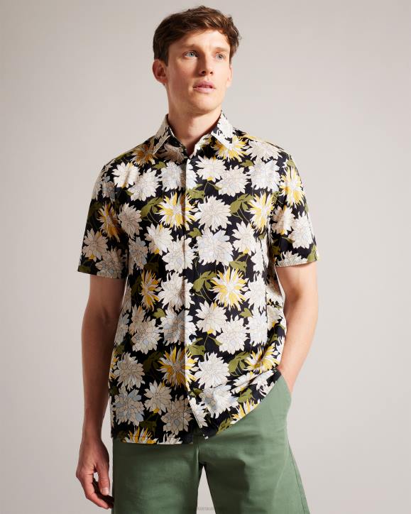 Ted Baker Sallins Short Sleeve Floral Shirt Multicolor Clothing Men TLPL1533