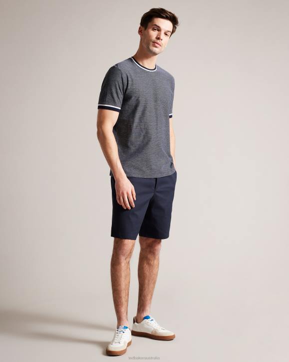 Ted Baker Creswel Elasticated Cotton Shorts Navy Clothing Men TLPL1493