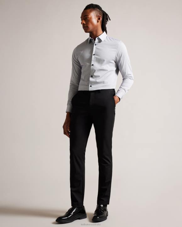 Ted Baker Bayonne Technical Stretch Smart Trousers BLACK Clothing Men TLPL1476