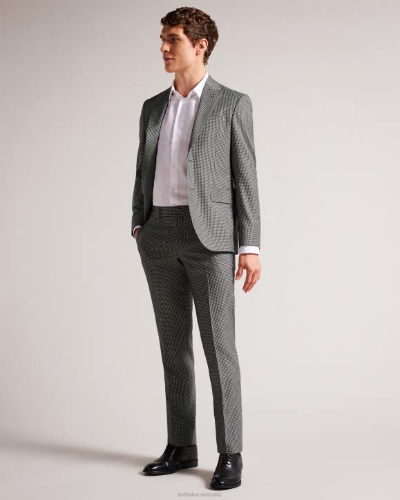 Ted Baker Jvct MONO CHECK SUIT TROUSER Black Clothing Men TLPL1588